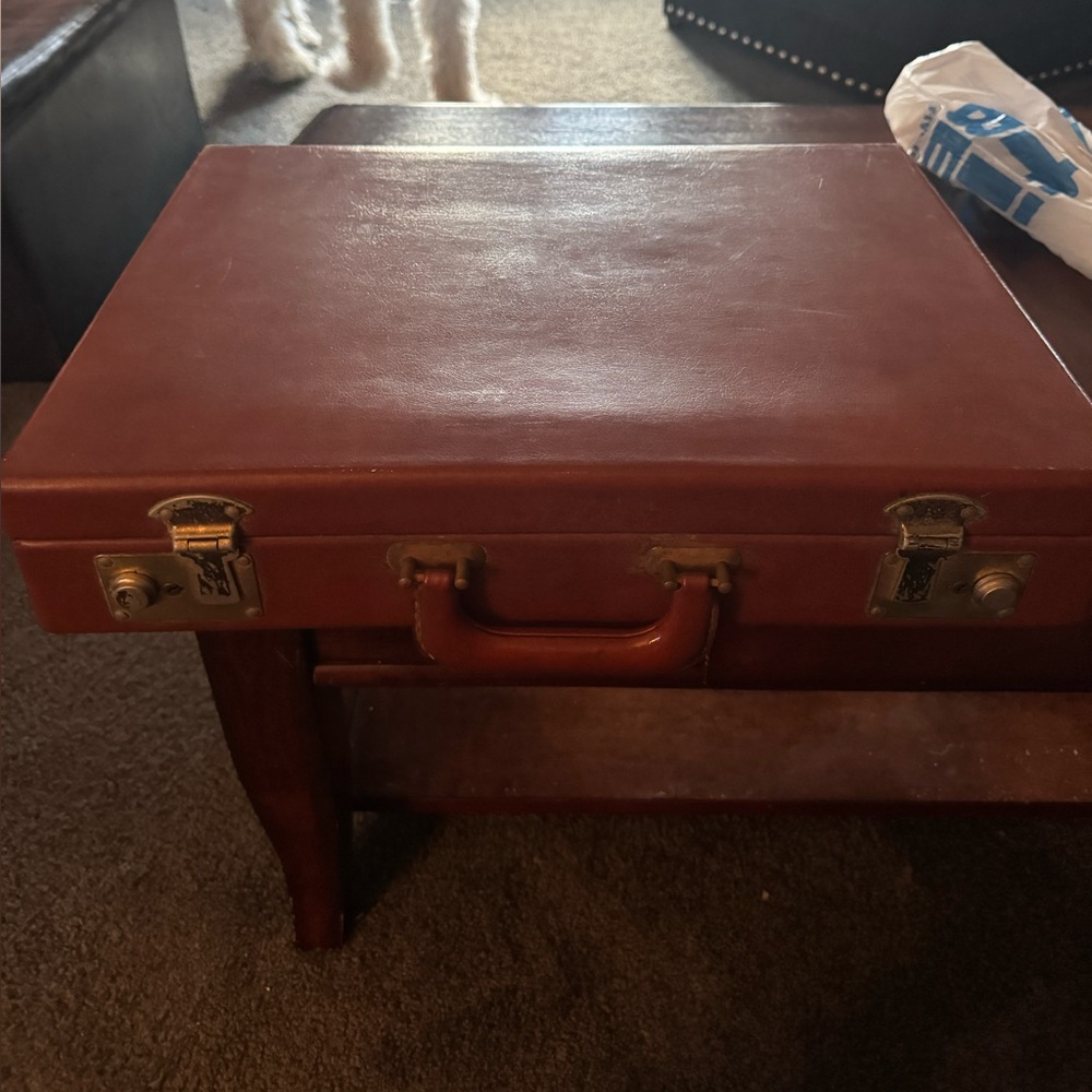 Vintage leather briefcase